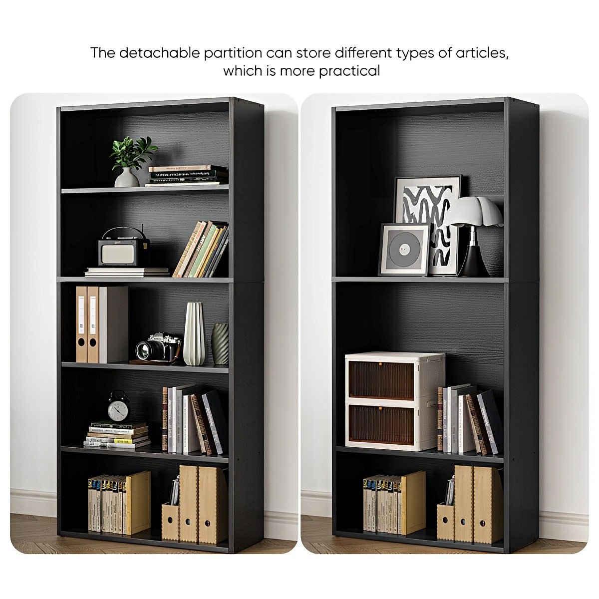 Industrial Bookcase Open Storage Shelf - Flyachilles