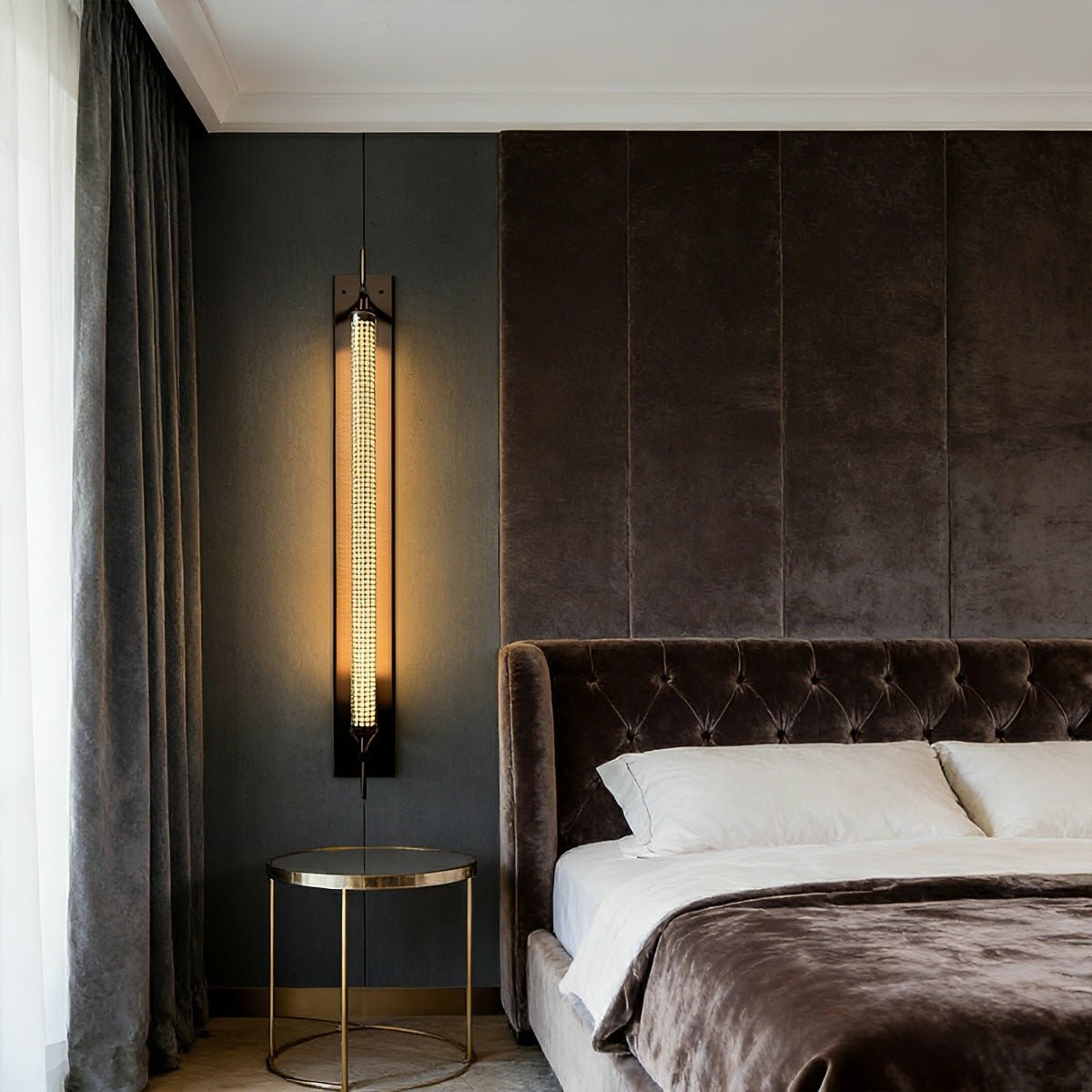 Industrial LED Wall Sconce – Stainless Steel Long Strip Wall Light - Flyachilles