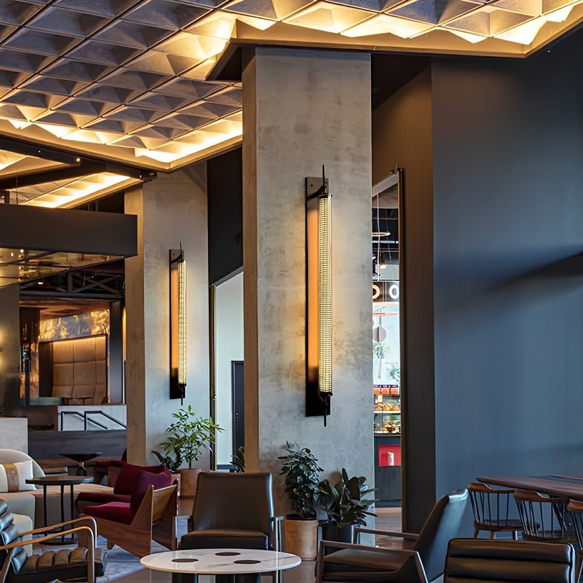 Industrial LED Wall Sconce – Stainless Steel Long Strip Wall Light - Flyachilles