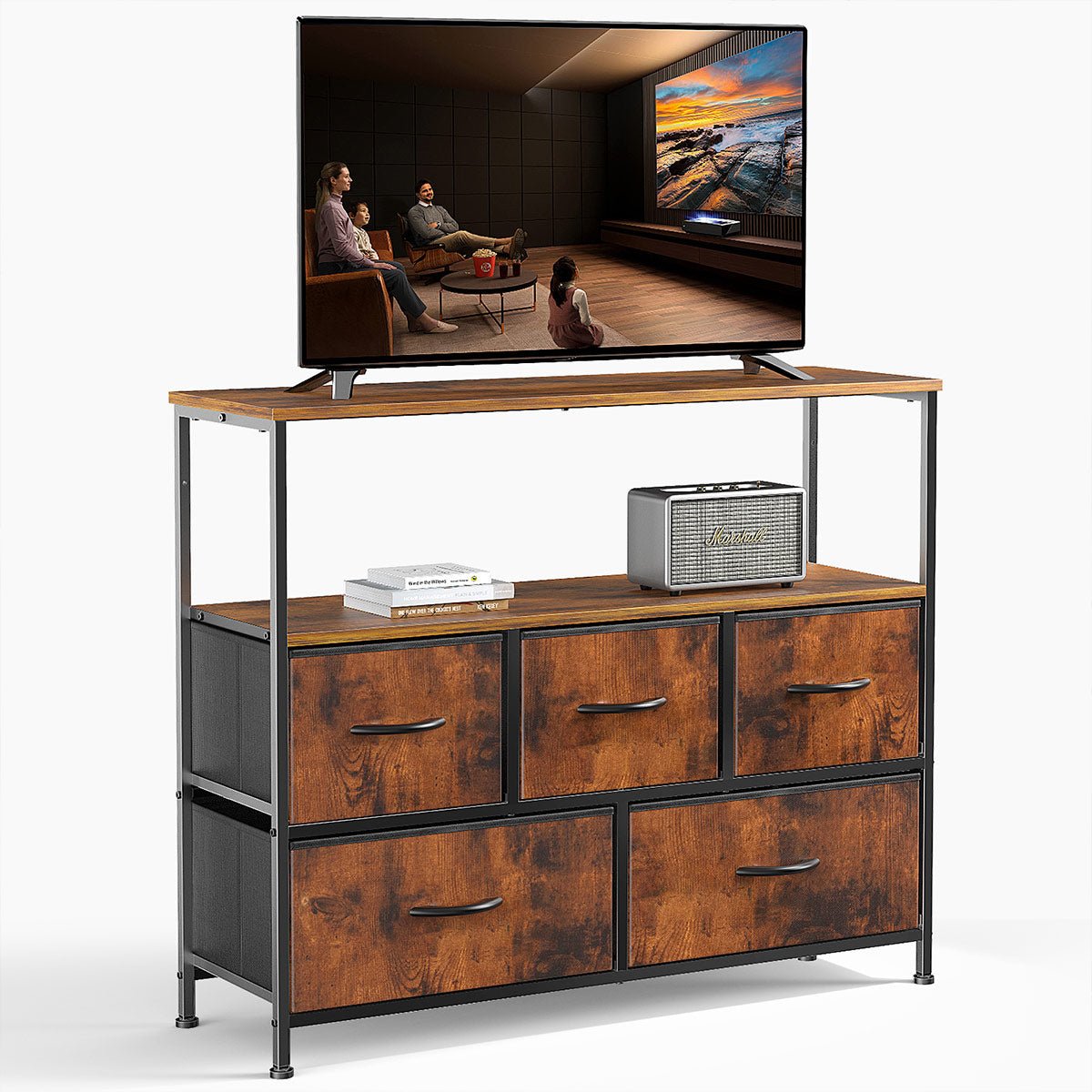 Large Capacity 5 - 10 Drawer Fabric Storage Cabinet Organizer - Flyachilles
