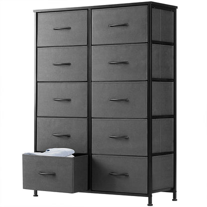 Large Capacity 5 - 10 Drawer Fabric Storage Cabinet Organizer - Flyachilles