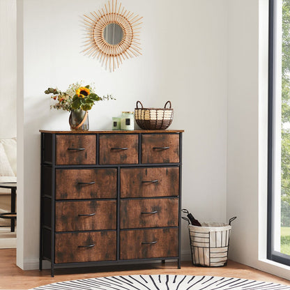 Large Capacity 5 - 10 Drawer Fabric Storage Cabinet Organizer - Flyachilles