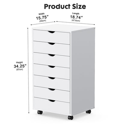 Large Capacity Mobile Storage Cabinet Organizer with Wheels - Flyachilles