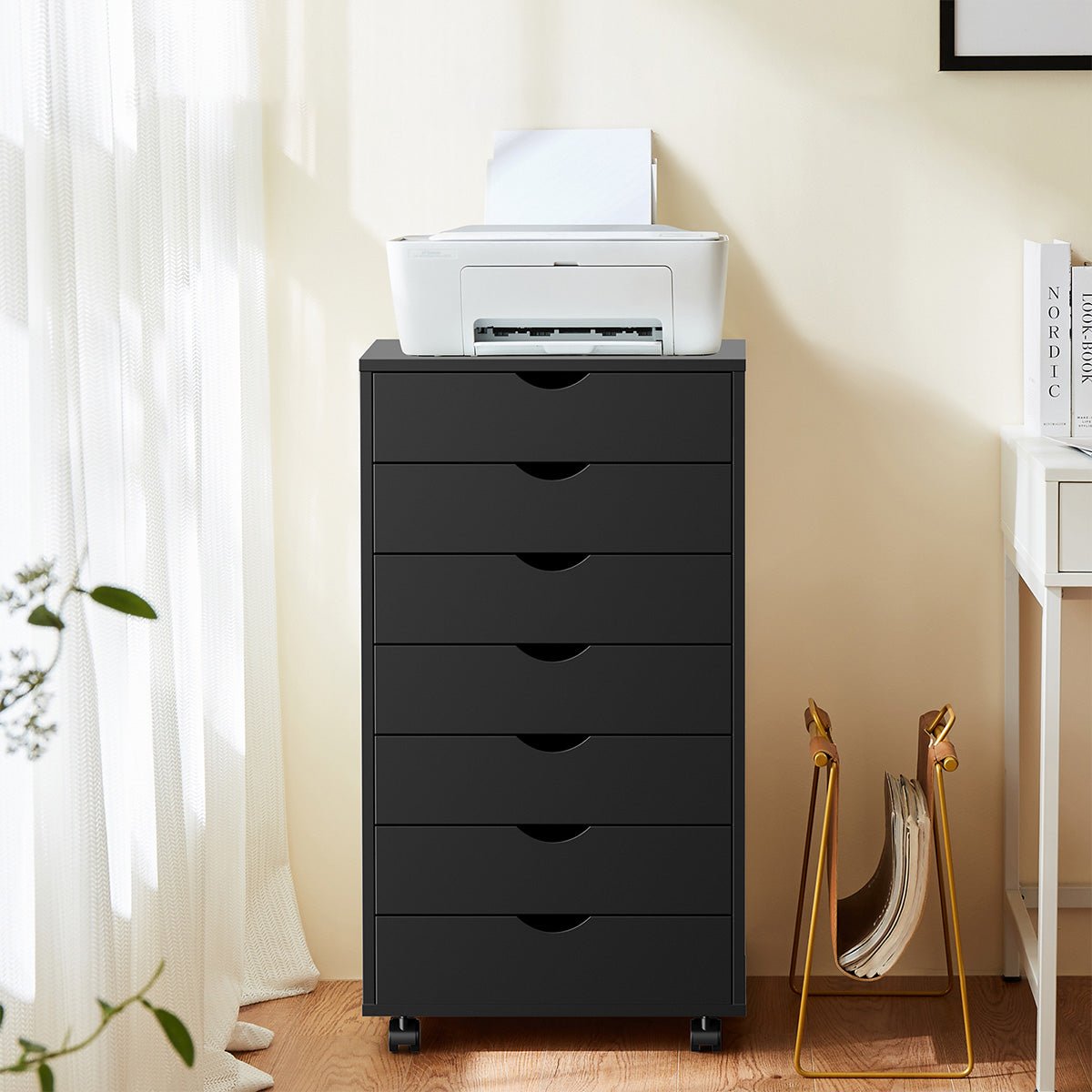 Large Capacity Mobile Storage Cabinet Organizer with Wheels - Flyachilles