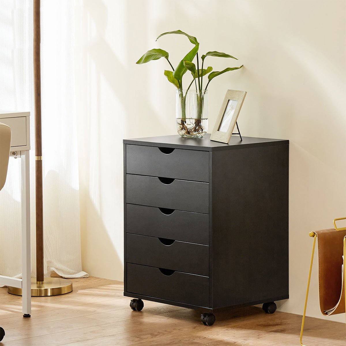 Large Capacity Mobile Storage Cabinet Organizer with Wheels - Flyachilles