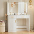 LED Makeup Vanity with Charging Station & 3-Color Light - Flyachilles