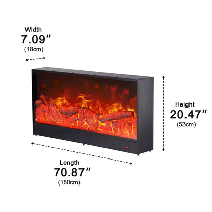 Modern 3D LED Flame Wall Fireplace Light Ambient Lighting - Flyachilles