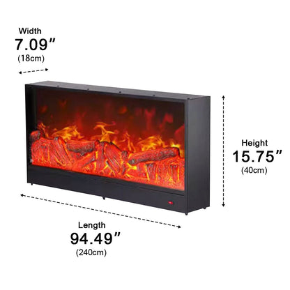 Modern 3D LED Flame Wall Fireplace Light Ambient Lighting - Flyachilles