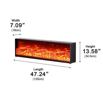Modern 3D LED Flame Wall Fireplace Light Ambient Lighting - Flyachilles