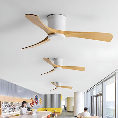 Modern 6 - speed Reverse Frequency 3 Blades Imitation Wood Ceiling Fan - Flyachilles