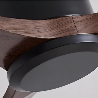 Modern 6 - speed Reverse Frequency 3 Blades Imitation Wood Ceiling Fan - Flyachilles