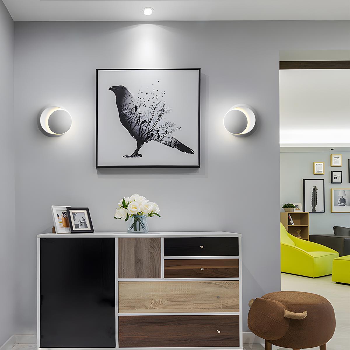 Modern Adjustable Moon Eclipse Creative LED Wall Sconce - Flyachilles