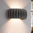 Modern Arc Cement Carve Up and Down LED Wall Sconces - Flyachilles