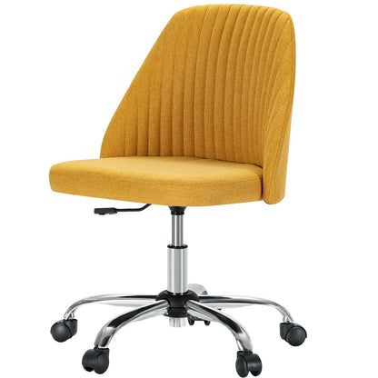 Modern Armless Office Chair with Wheels - Flyachilles