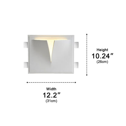 Modern Art Decor Invisibility Recessed LED Indoor Wall Sconces - Flyachilles