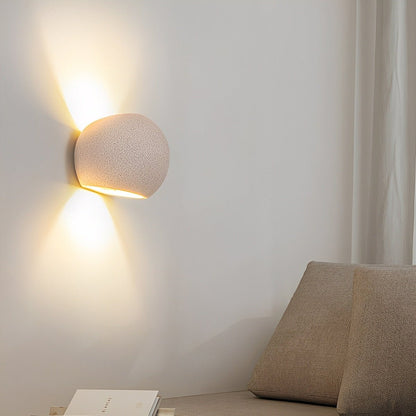 Modern Cement Egg - Shaped Up and Down LED Wall Sconces - Flyachilles