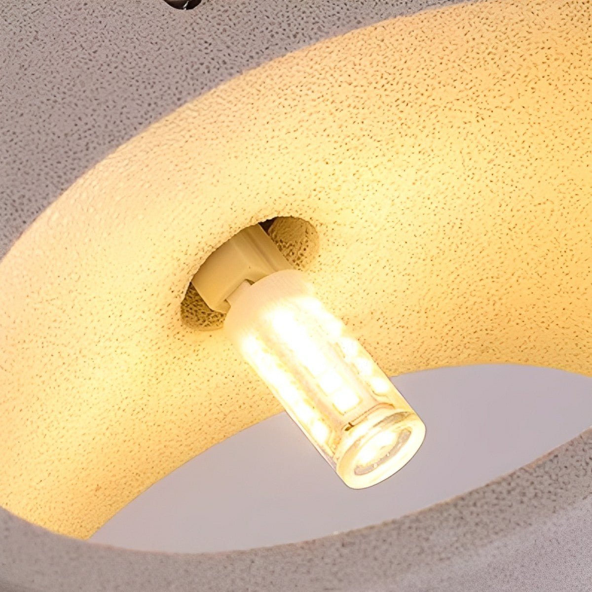 Modern Cement Oval Up and Down LED Wall Sconces - Flyachilles