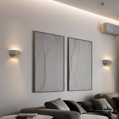 Modern Cement Tiered Up and Down LED Wall Sconces - Flyachilles