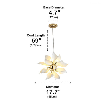 Modern Ceramics Flower Art Chandelier Light - Flyachilles