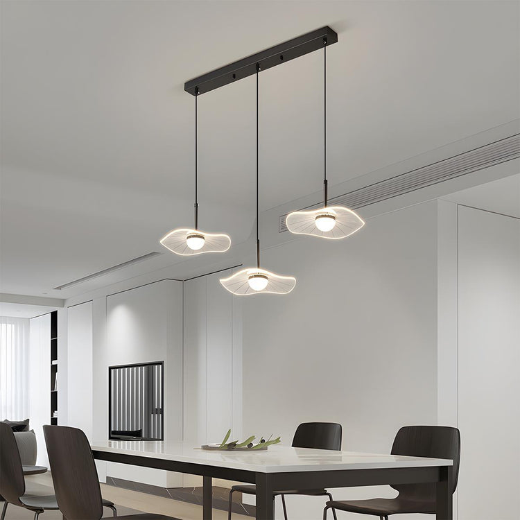 Modern Copper Lotus Leaf Bar LED Pendant Lights - Flyachilles