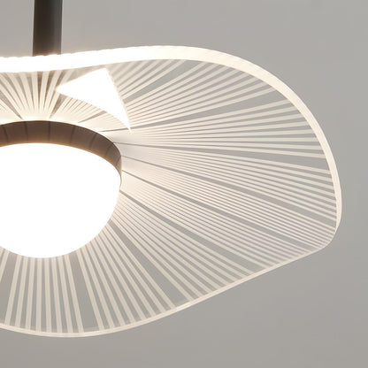 Modern Copper Lotus Leaf Bar LED Pendant Lights - Flyachilles