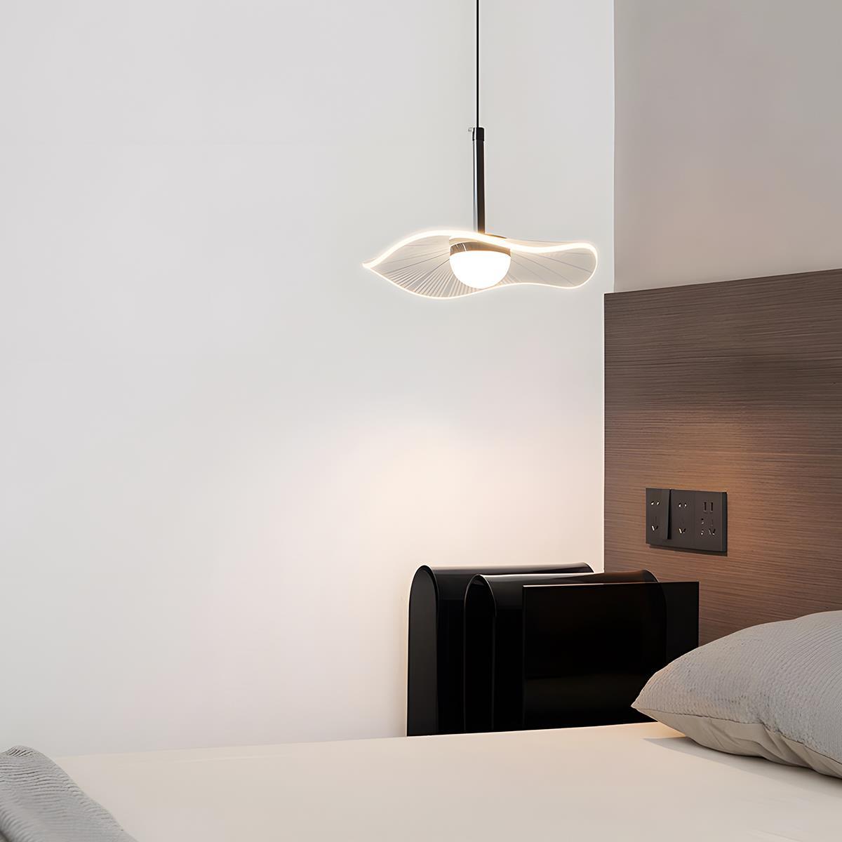 Modern Copper Lotus Leaf Bar LED Pendant Lights - Flyachilles
