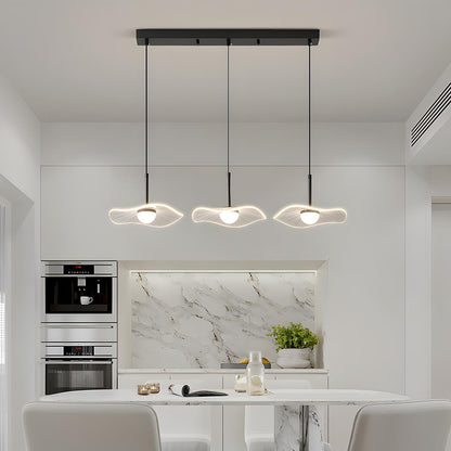 Modern Copper Lotus Leaf Bar LED Pendant Lights - Flyachilles