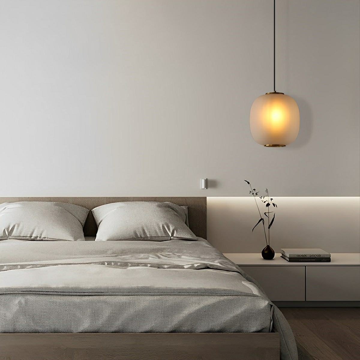 Modern Cream Style Glass Lantern LED Indoor Pendant Lights - Flyachilles