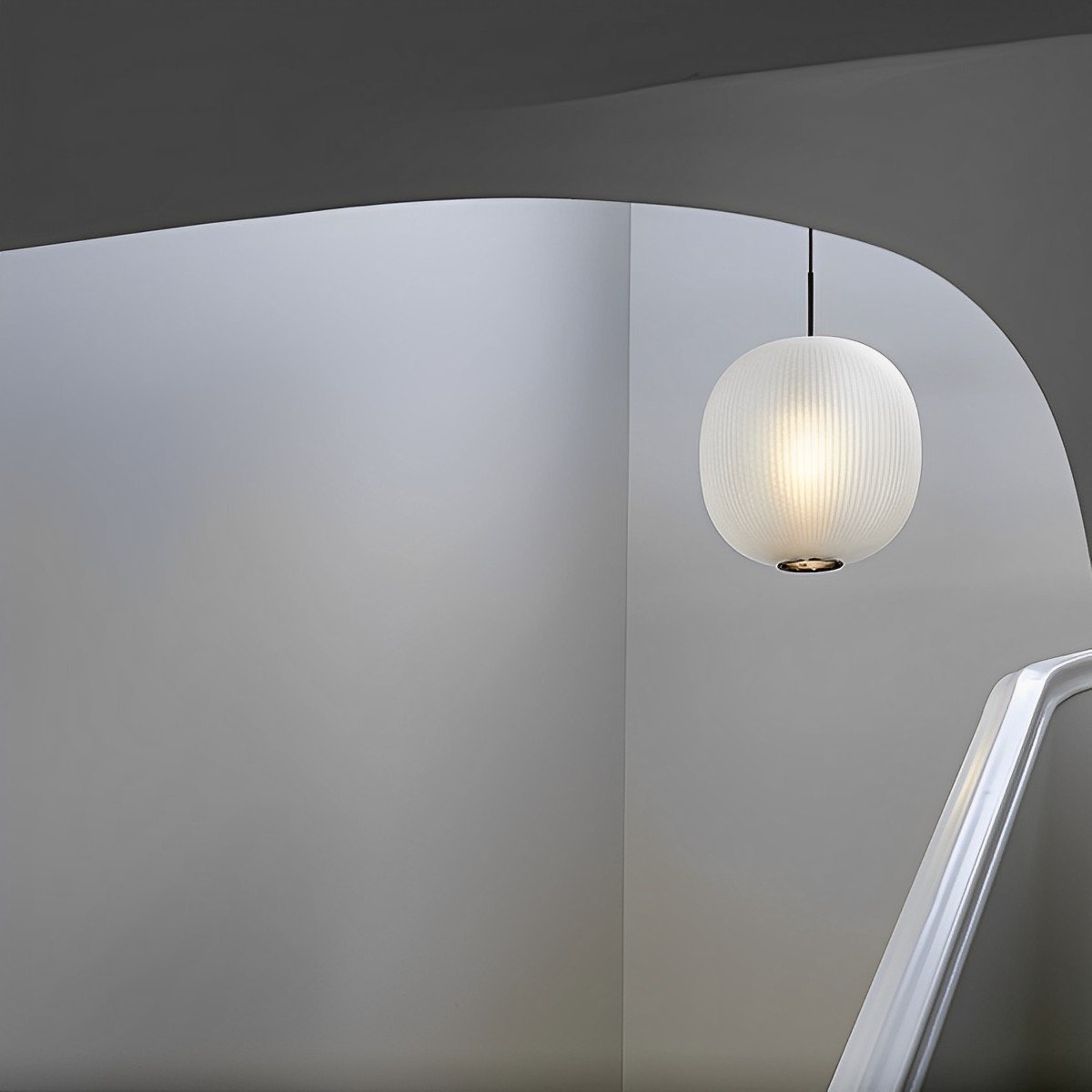 Modern Cream Style Glass Lantern LED Indoor Pendant Lights - Flyachilles