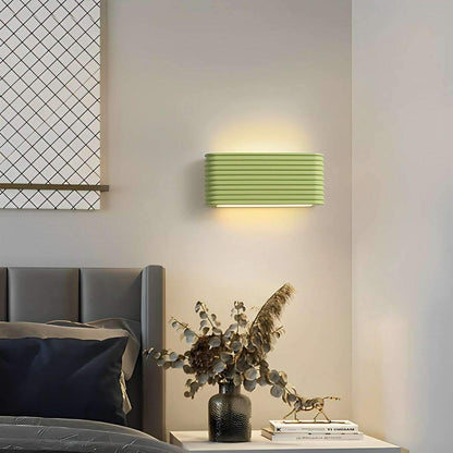 Modern Cream Style Solid Rectangular LED Indoor Wall Sconce - Flyachilles