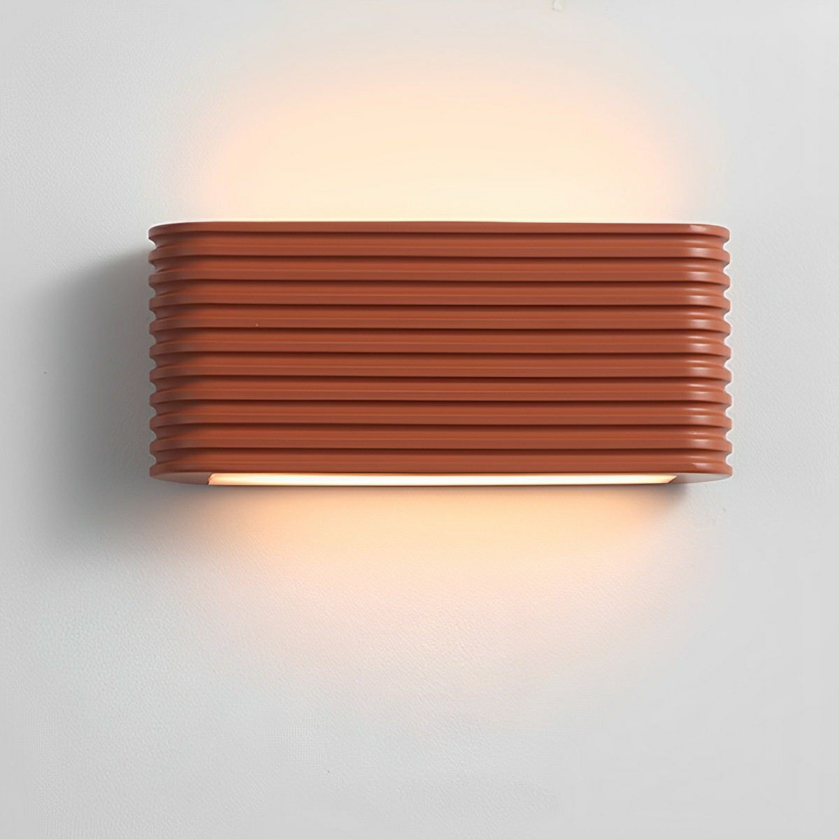 Modern Cream Style Solid Rectangular LED Indoor Wall Sconce - Flyachilles