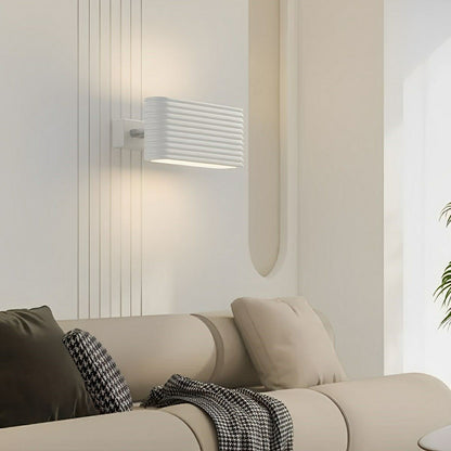 Modern Cream Style Solid Rectangular LED Indoor Wall Sconce - Flyachilles