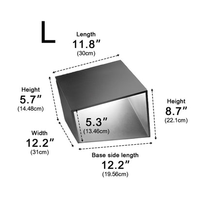 Modern Cube Garden Solar Outdoor Light Post Lantern - Flyachilles