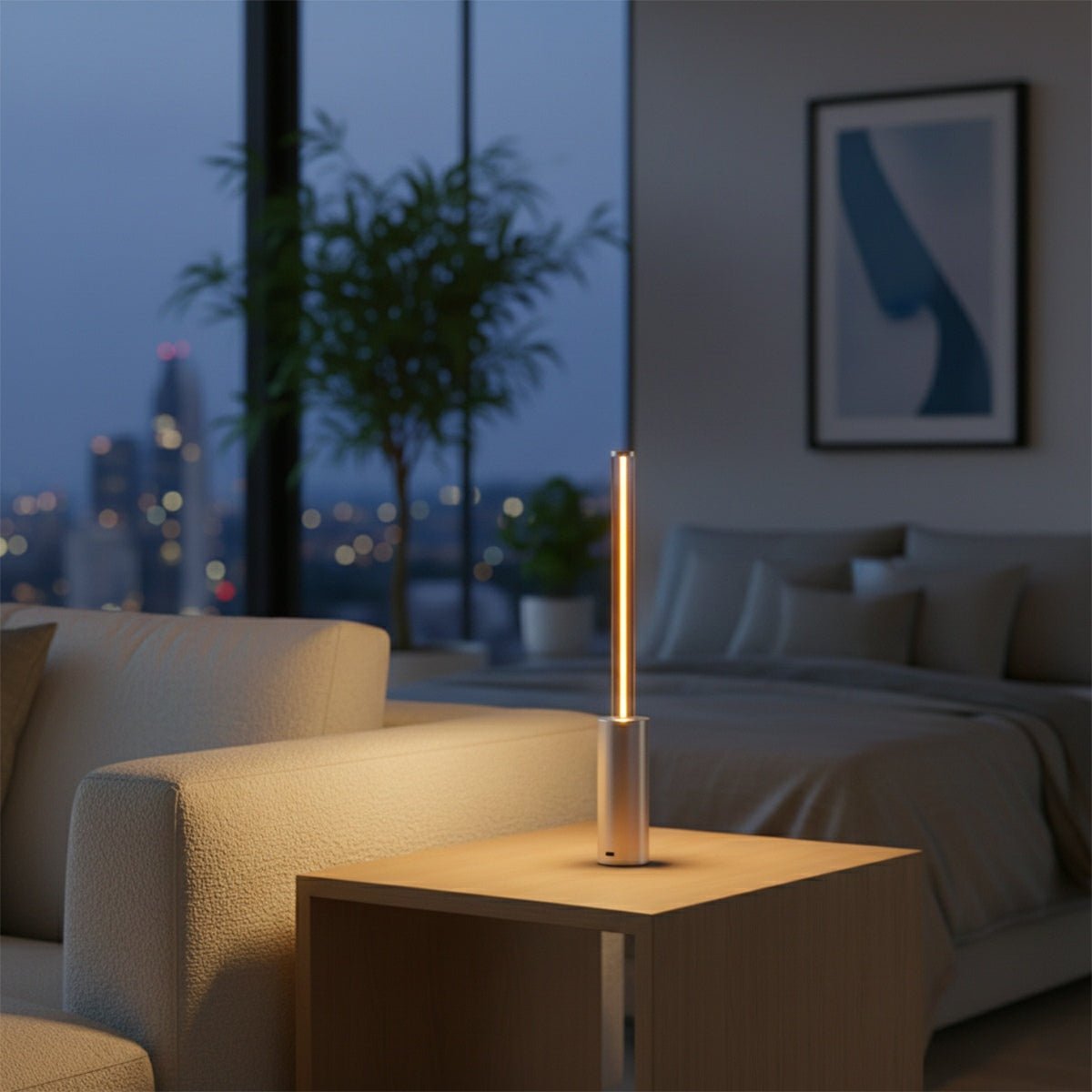 Modern Cylinder Dimmable LED Table Lamp Ambient Light - Flyachilles