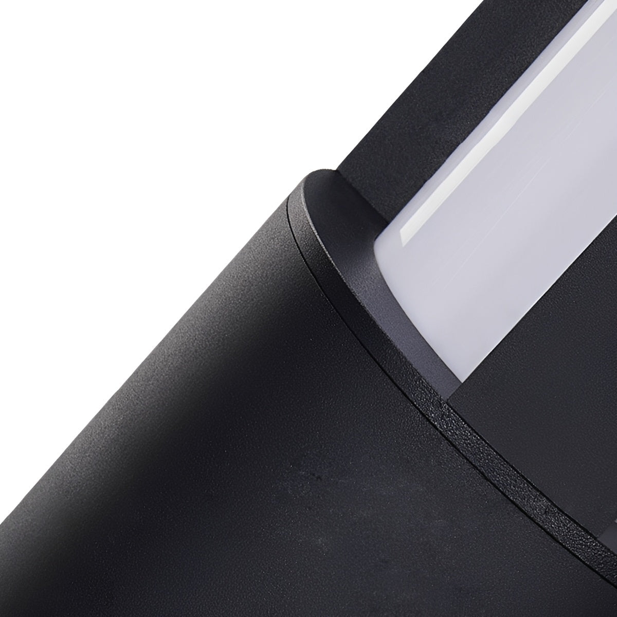 Modern Cylinder LED Black Outdoor Post Lights Pathway Light - Flyachilles