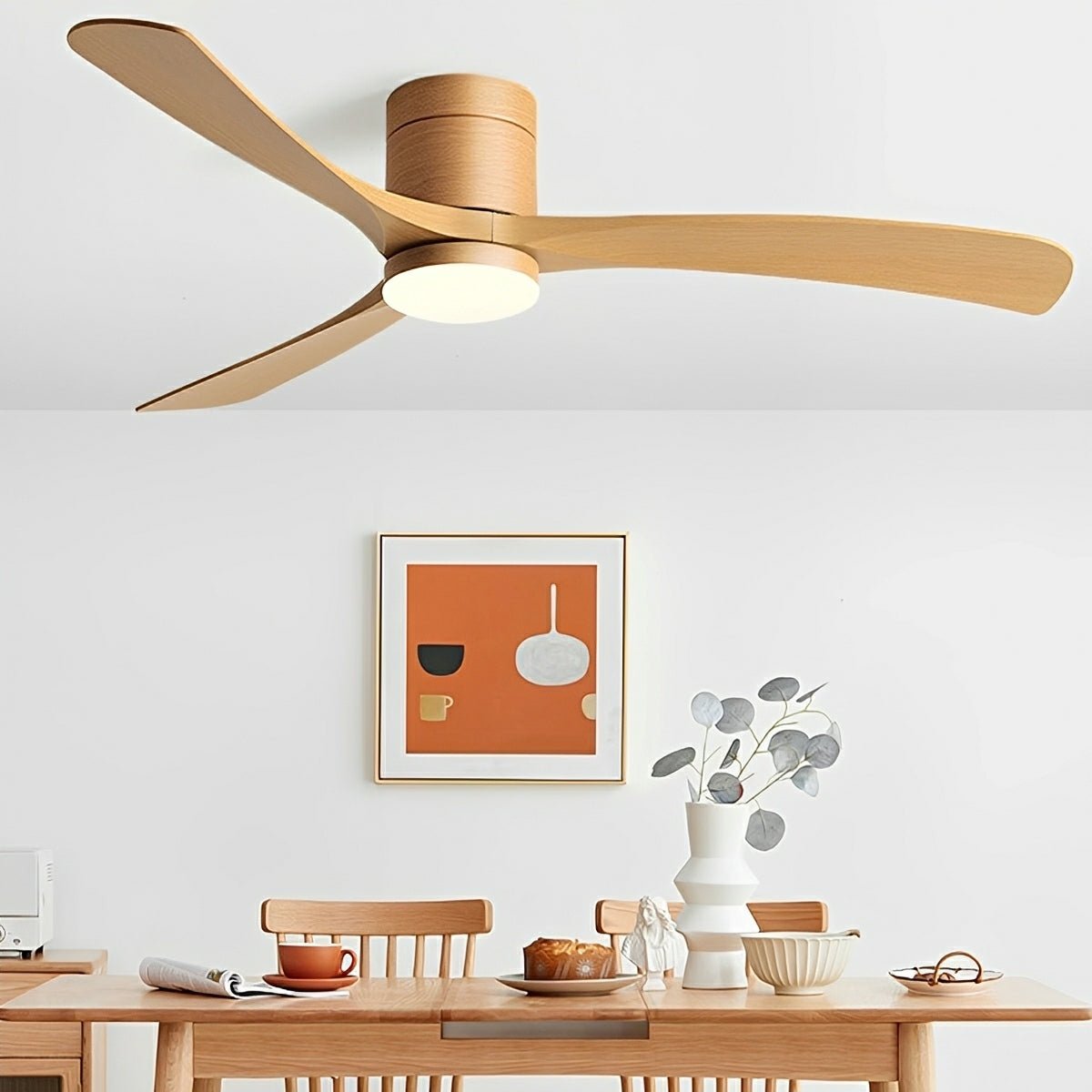 Modern Dimmable Ceiling Fan with Light - Flyachilles