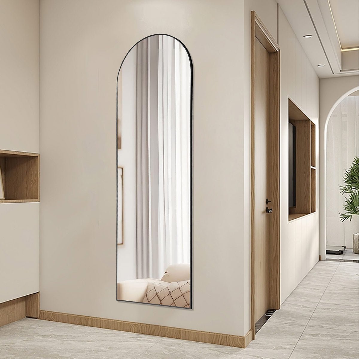 Modern Full Body Standing Floor Mirror Wall Mirror with Stand - Flyachilles