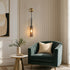 Modern Gray Cylindrical Crystal Wall Sconce - Flyachilles