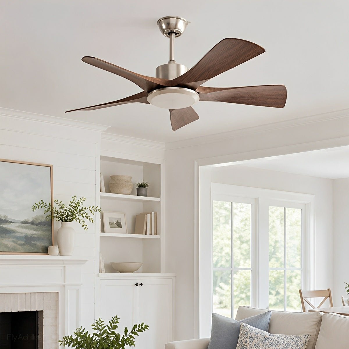 Modern Industrial DC Motor 6-speed Reverse Frequency Ceiling Fan - Flyachilles
