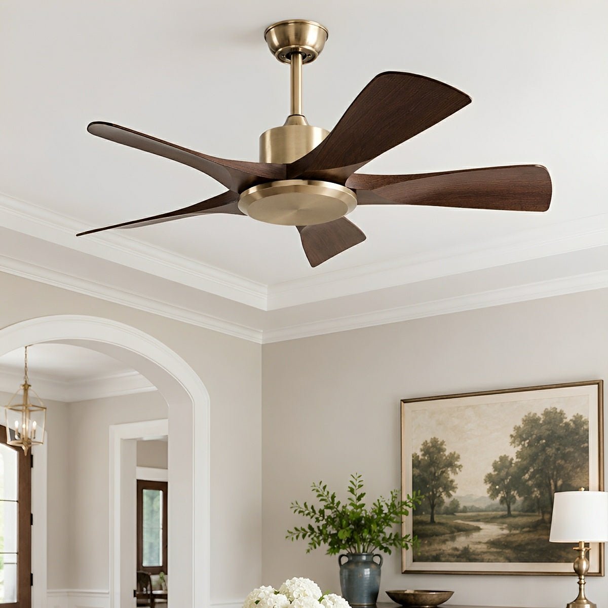 Modern Industrial DC Motor 6-speed Reverse Frequency Ceiling Fan - Flyachilles