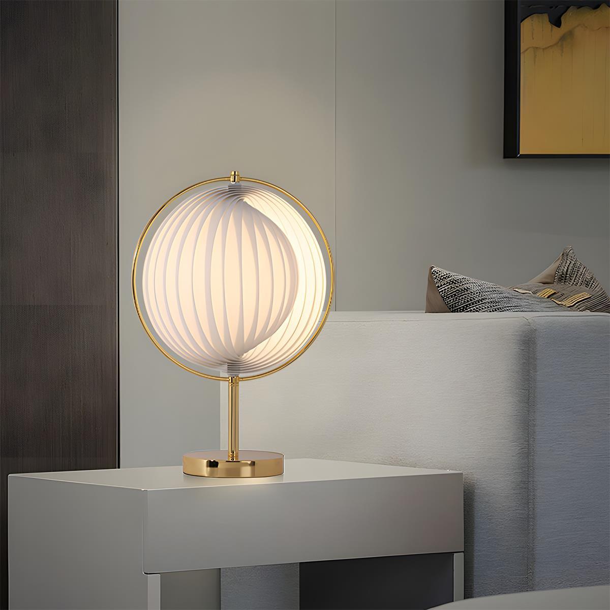 Modern Ins Pleated Blinds Globe LED Floor Lamp - Flyachilles