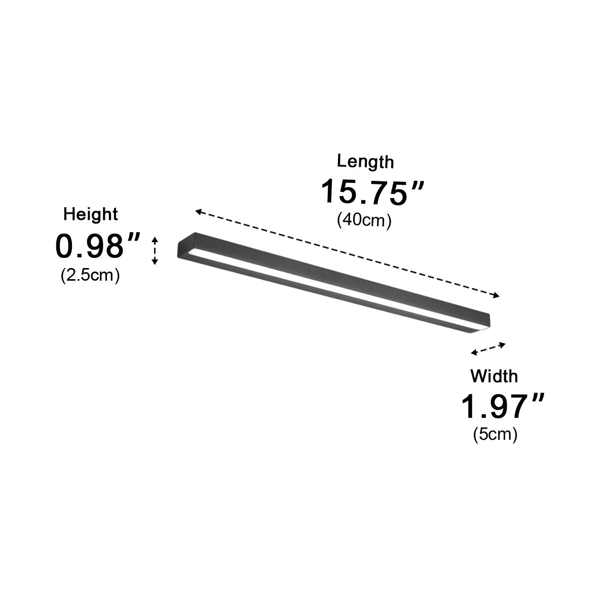 Modern LED Vanity Light Bar Minimalist Bathroom Mirror Wall Sconce - Flyachilles