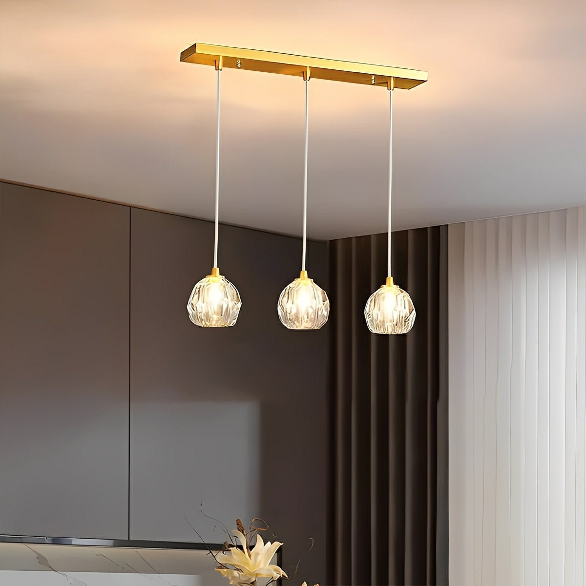 Modern Luxury Brass Crystal Pendant Lights - Flyachilles