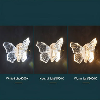 Modern Luxury Crystal Butterfly LED Indoor Wall Sconces - Flyachilles