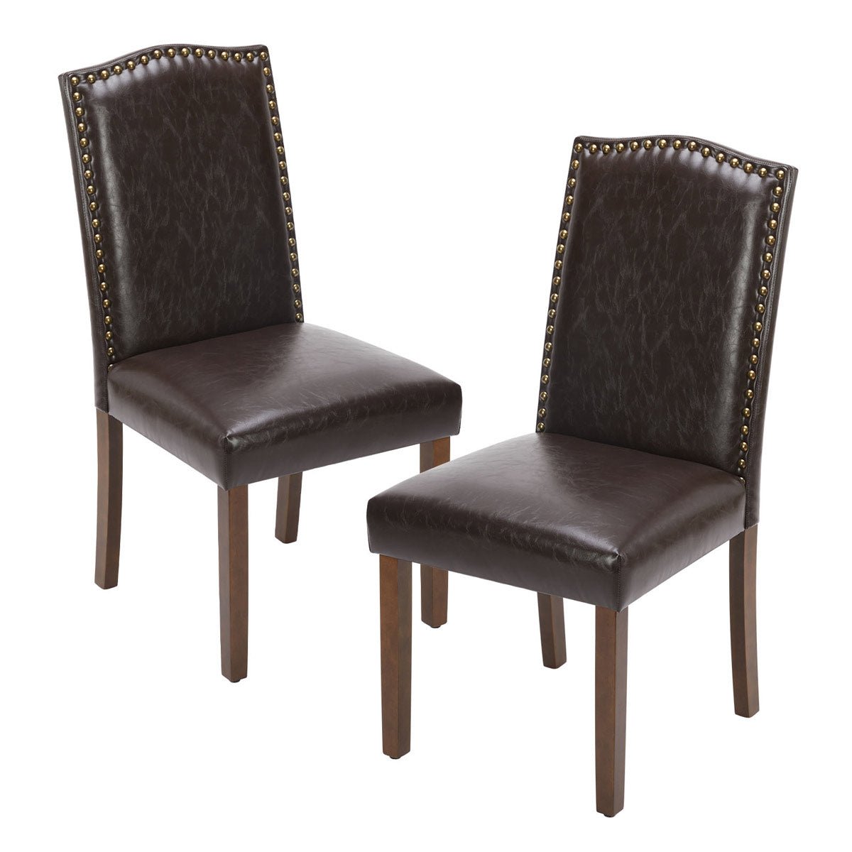 Modern Luxury Soft Fabric Rivet Armless Dining Chairs - Flyachilles