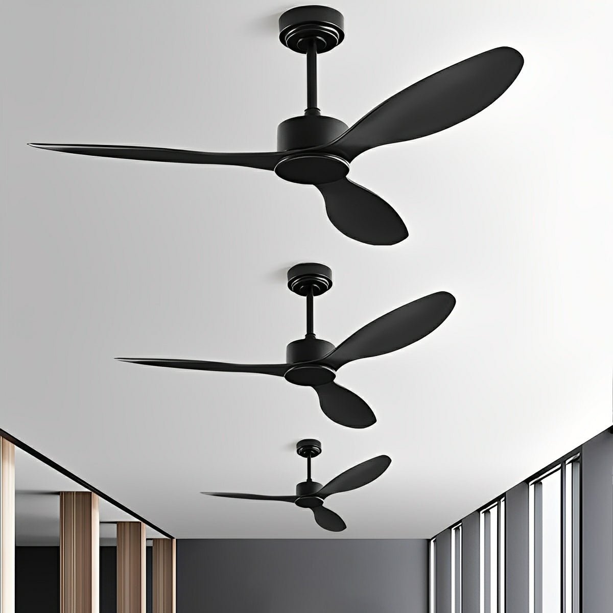 Modern Minimalist 3 - Blades DC Motor Reverse Ceiling Fan - Flyachilles