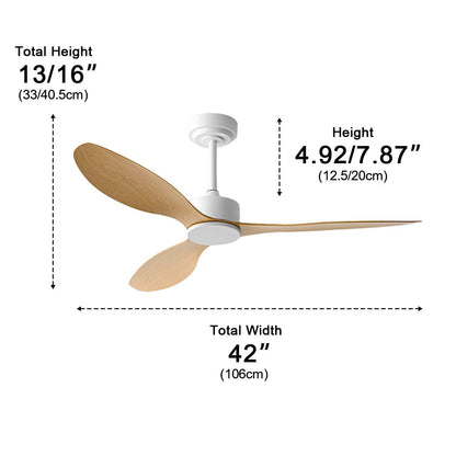 Modern Minimalist 3 - Blades DC Motor Reverse Ceiling Fan - Flyachilles
