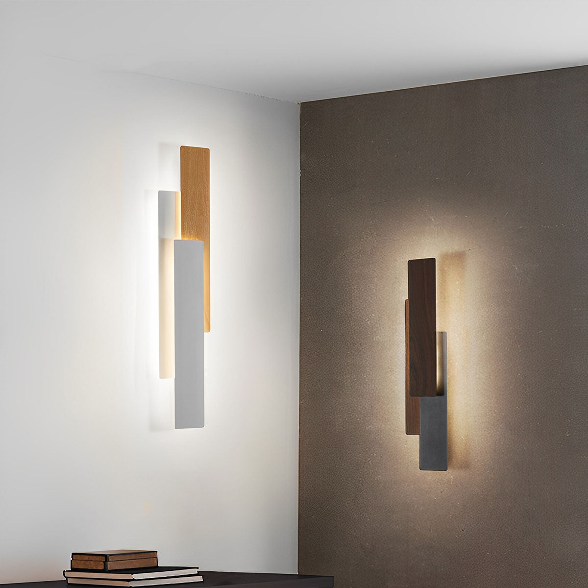 Modern Minimalist 3 - Tiered Rectangular LED Indoor Wall Sconces - Flyachilles