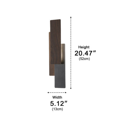 Modern Minimalist 3 - Tiered Rectangular LED Indoor Wall Sconces - Flyachilles