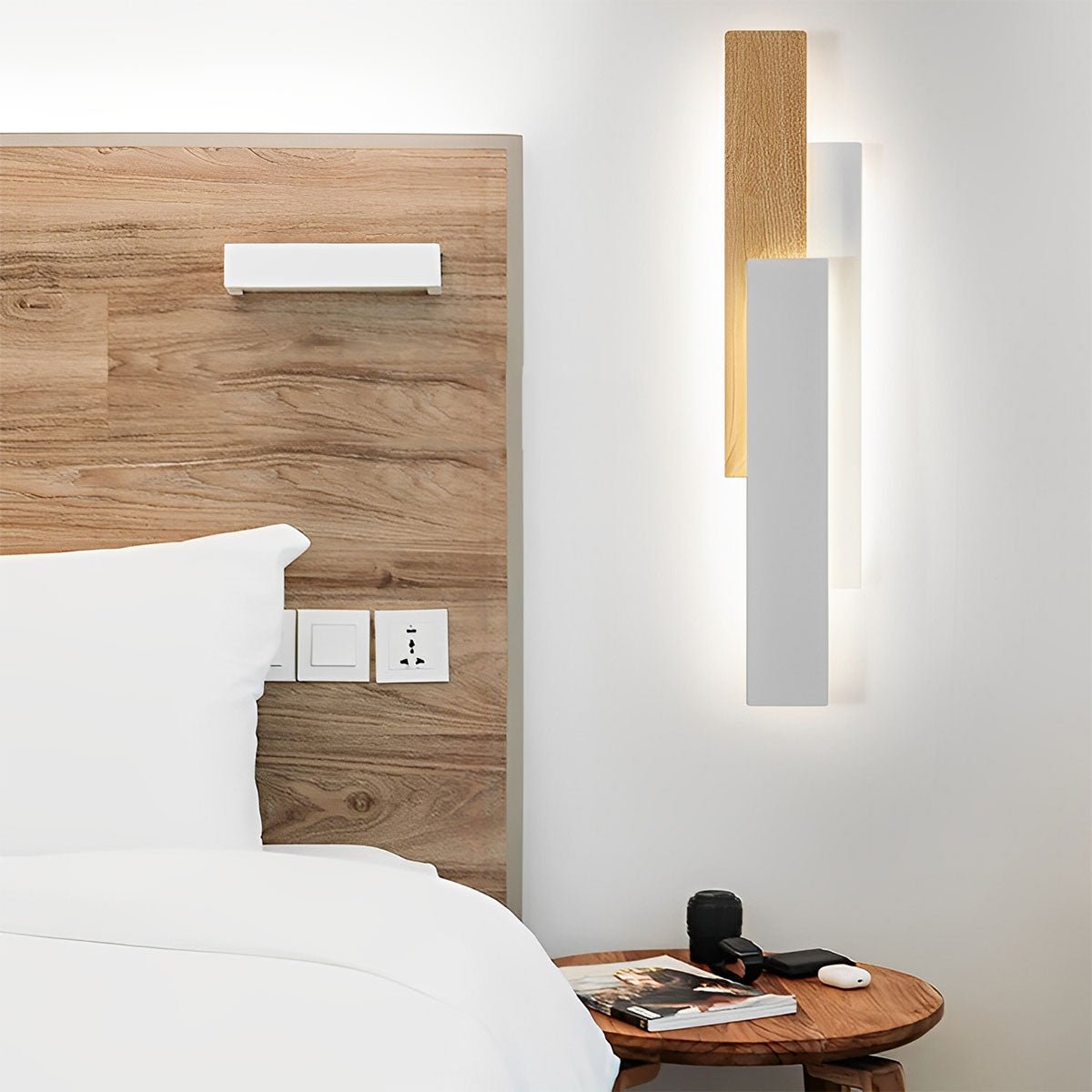 Modern Minimalist 3 - Tiered Rectangular LED Indoor Wall Sconces - Flyachilles